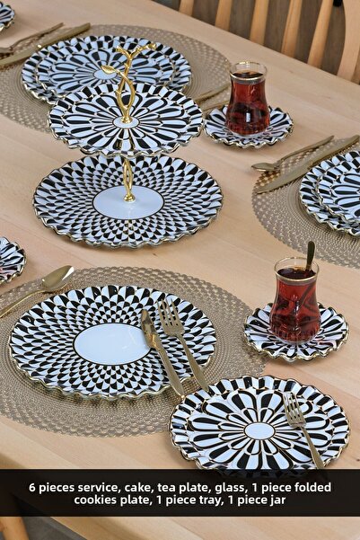 Glore Destina 28 Piece Tea Time Glass Tea Set