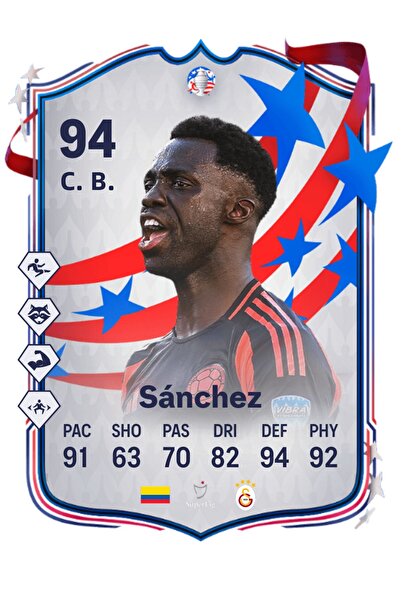 BERKANTTP Davinson Sanchez - بطاقة كوبا أمريكا البرتقالية