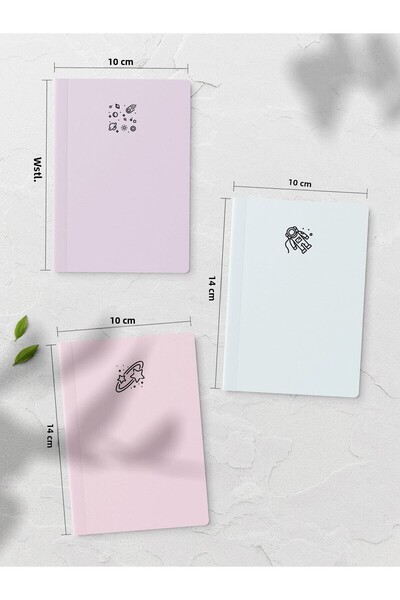 Postifull Mini Notebook Notebook - 12 Pieces - Pocket Size Notebook Set - 48 Pages
