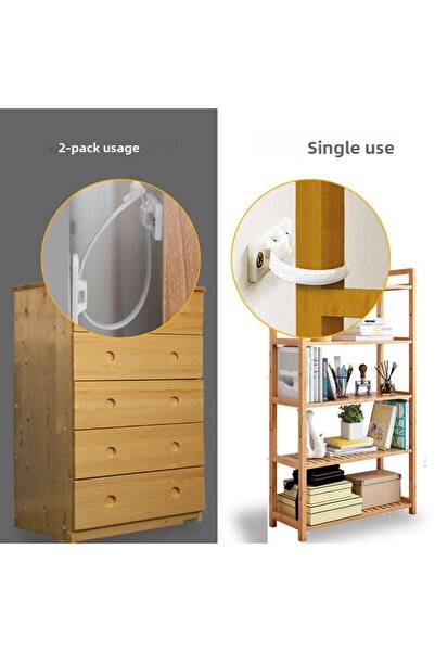 Miningaa 2 τεμάχια Εύκολη συναρμολόγηση Προστασία από σεισμό Baby SafetyFurniture Fixer