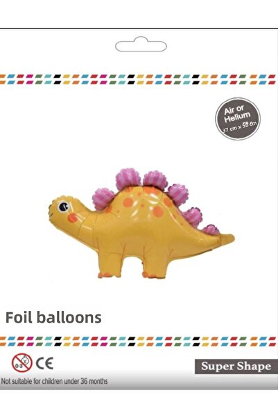 BEY AMBALAJ Rhino Yellow Colored Figured Self Standing Balloon with Stand 37X...