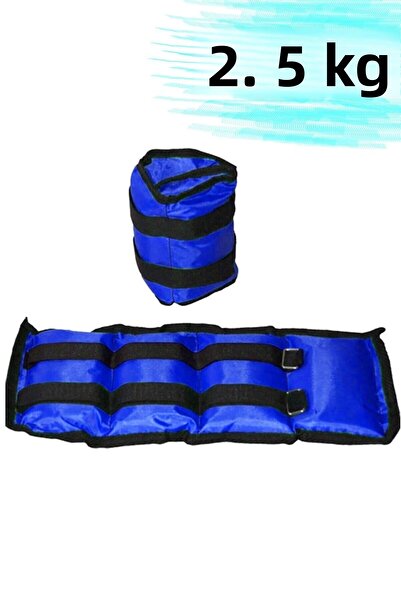 Jet 2,5 Kg X 2 buc Set de greutăți pentru picioare pentru mâini Saci de nisip 2,5 Kg Greutate pentru întărirea mușchilor încheieturii mâinii 1 pereche Albastru