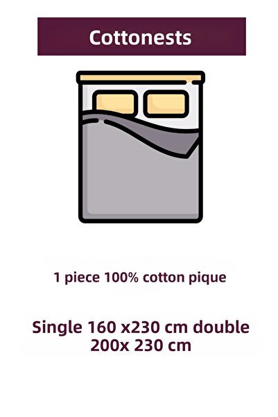 Cottonest Double Person Cotton Pique