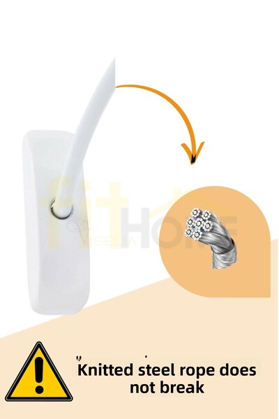 fitfiyat 10 Pieces!Rope Keyed Glass Window Lock Pimapen PVC Lock Theft Child Safety Lock