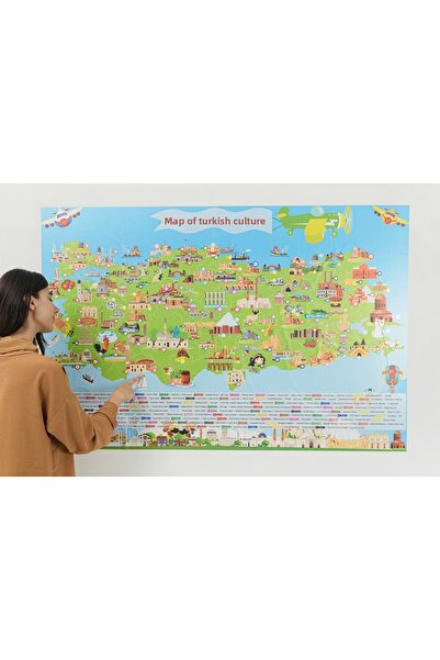 Elektrohold Static Türkiye Culture Map 95x150cm