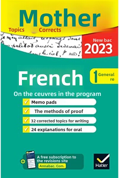 Hachette Annals Du Bac Annabac 2023 French 1St Year General Exam