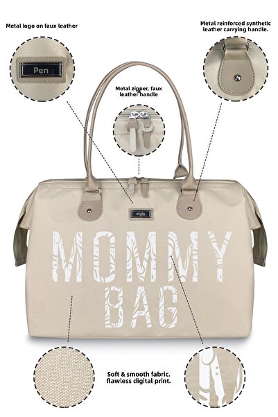 Stylo X Pro Mommy Bag Beige Mother Baby Care Women's Bag