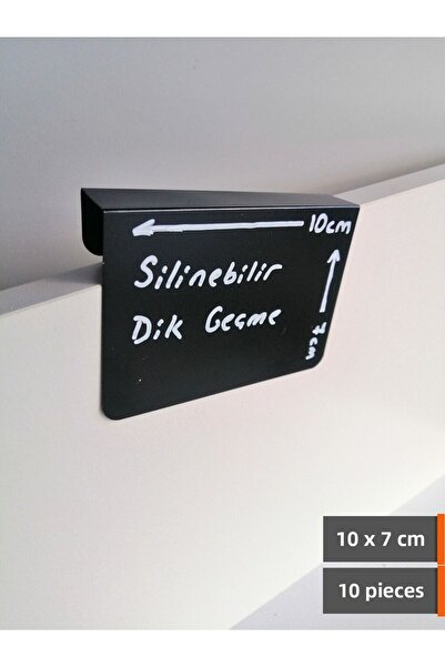 Şeffaf Etiket Μαύρη ετικέτα πίνακα που διαγράφεται 10x7 εκ. Ξύλινα ράφια που ...