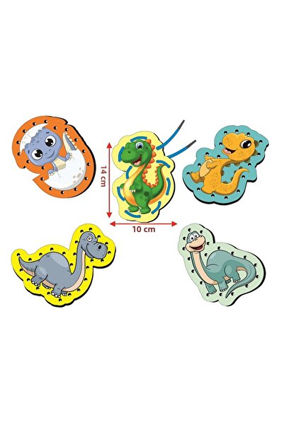 eryatex Montessori Rope Threading Wooden Toy Educational Toy With Holes Colorful Hand Muscle Intelligence Developing Toy