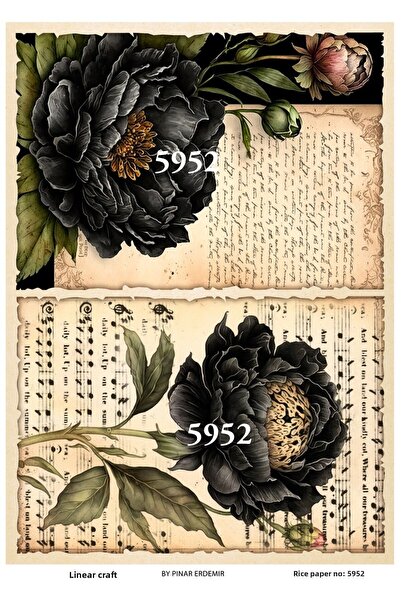 LİNEART ورق ديكوباج نحاسي - L5952، 29X42 سم