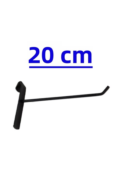 GRİDEKOR 95 bucăți cârlig pentru panou din sârmă neagră de 20 cm, cârlig pent...