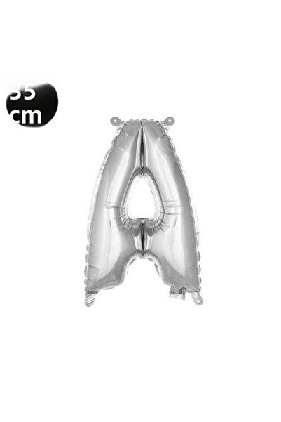 Parti Dükkanım A - بالون فويل حرف فضي (35 سم)