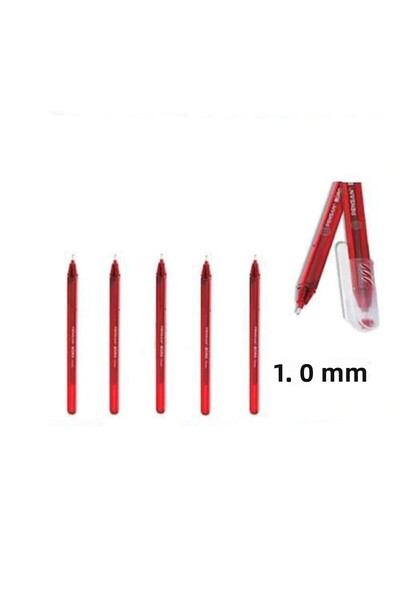 Pensan بورو 1.0 ملم أحمر 5 قطع