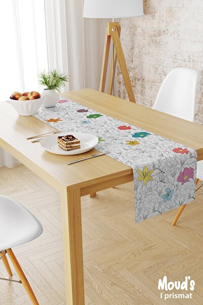 Moud's Τραπεζομάντιλο Runner με μοτίβο σειράς λουλουδιών