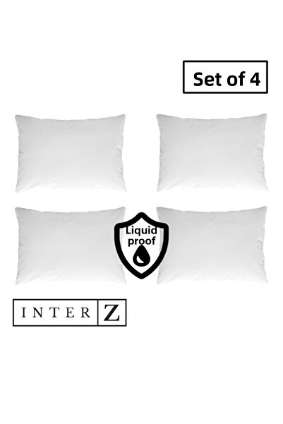 MELONIE مجموعة من 4 وسائد واقية مقاومة للسوائل مع سحاب، 50x70 سم