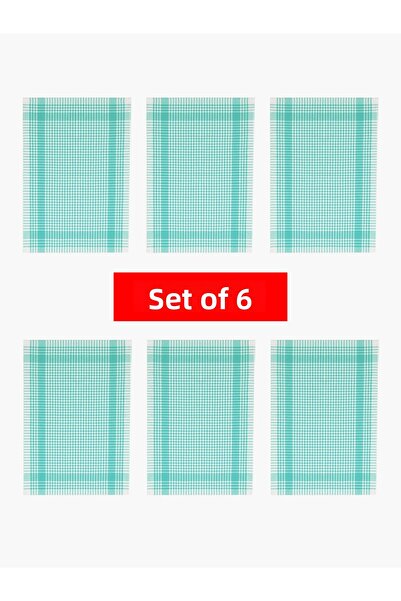 Tuable Квадратна кърпа за сушене Pöti, 6 части, цвят воднозелена, 45x70 см