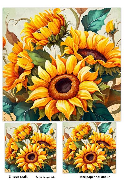 LİNEART ورق ديكوباج LineArt بنمط نحاسي - DHE87