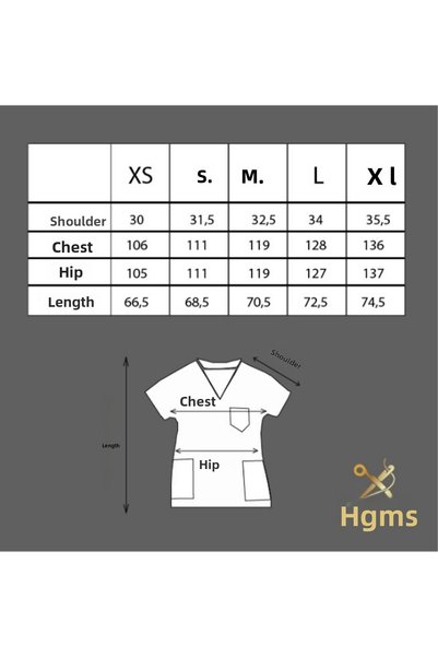 HGM Collection Unisex Anthracite Classic Leg Lycra Doctor Nurse Jersey Medical Jersey Surgical Suit Thin Fabric