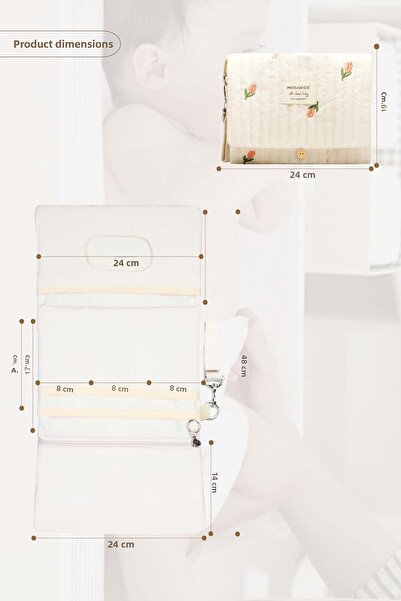 Modakids Mother Baby Waterproof Multi-Purpose Baby Care Bag Organizer