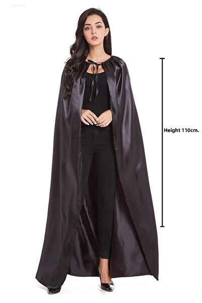 tahtakale marketi Μαύρος Μανδύας 110 cm Μανδύας Ενηλίκων