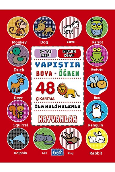 Parıltı Yayınları Ilk Kelimelerle Hayvanlar - Yapıştır-boya-öğren
