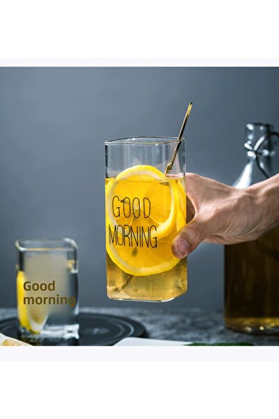 Carat Home Good Morning Heat Resistant Borosilicate Glass Cup 250 Ml