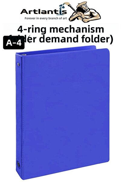 Artlantis Папка с 4 ринга, 1 брой, А4, ПВЦ, за документи, за ученици и офис, ...