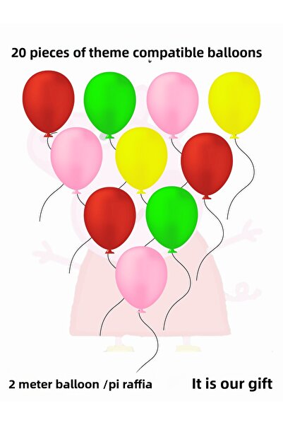 snowparty بالون حفلة عيد ميلاد متوافق مع موضوع Peppa Pig Peppa