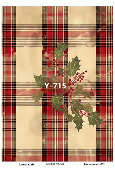 LİNEART ورق ديكوباج نحاسي Lineart رقم: Y715 - 29x42 سم