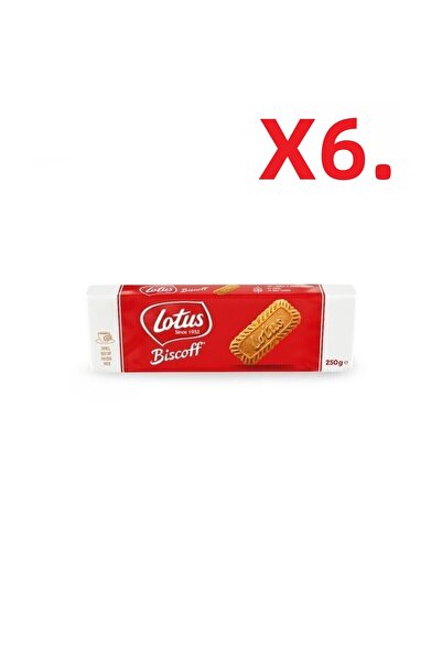 Lotus 250 جرام بسكويت بيسكوف بالكراميل - عبوة من 6 قطع
