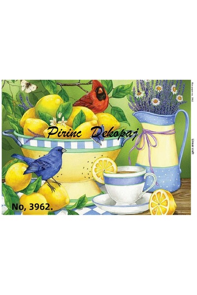 LİNEART ورق ديكوباج نحاسي Lineart رقم: L3962 - 29x42 سم