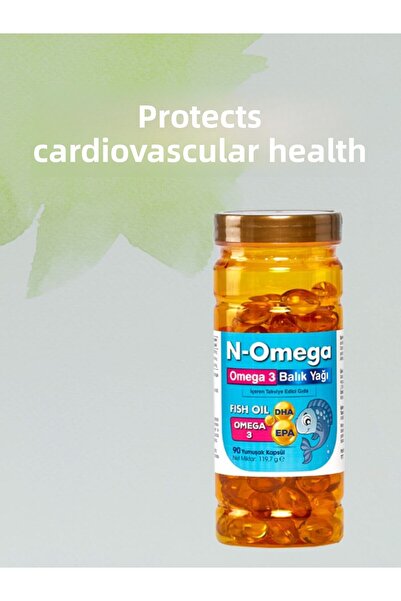 n-omega Omega 3 Fish Oil 90 Soft Capsules with 1000 Mg Dha and Epa