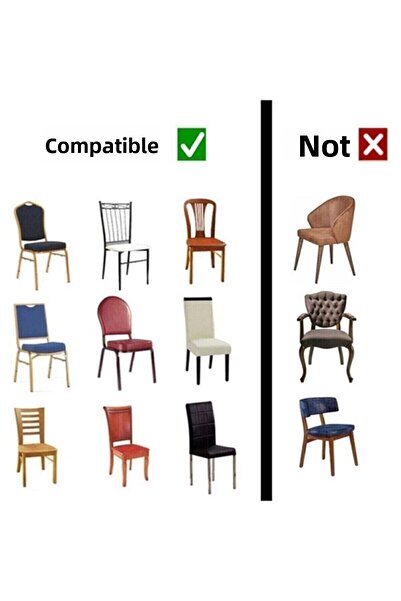 elgeyar Γκρι Λευκή Ριγέ Βελούδινη Καρέκλα - Ελαστικό Κάλυμμα, 1 Τεμάχιο