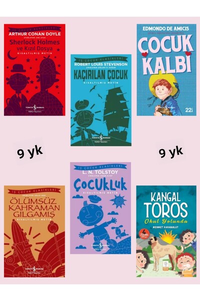 Mercan Kitap 2.3.4.5. Sınıflar İçin Okuma Kitapları Seti 6 KİTAP SET