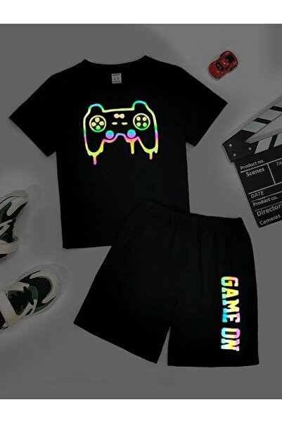 Revasser تي شيرت من القطن الممشط برقبة دائرية مطبوع حسب الطلب للجنسين من GAME...