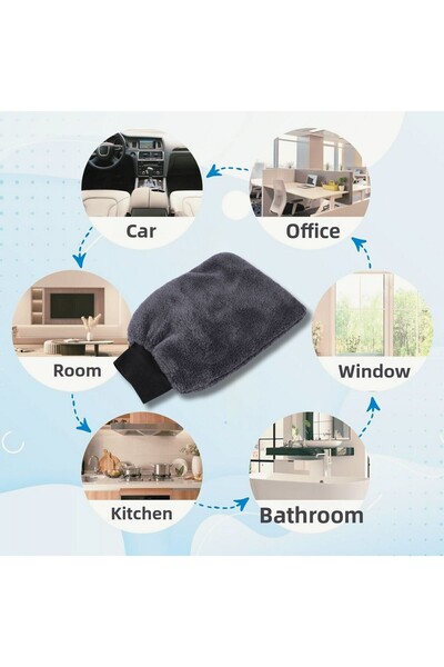 vosvera Γάντια Καθαρισμού Πολλαπλών Χρήσεων Ανθρακί