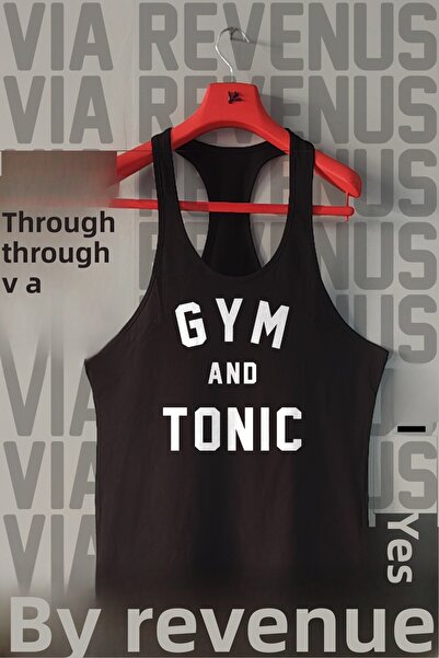 Vordevia Gym and Tonic Printed Tank Top Sports Tank Top