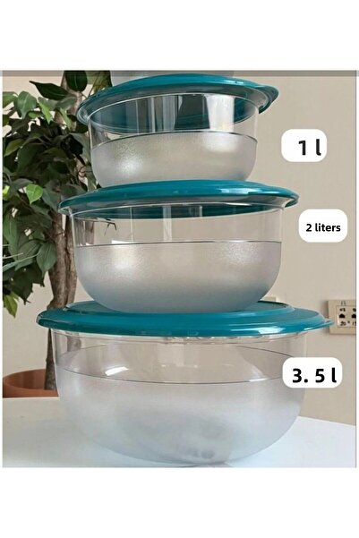 Tupperware 3-Piece Crystal Service Set