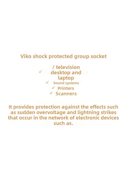 VİKO مقبس متعدد الاستخدامات مقاوم للصدمات