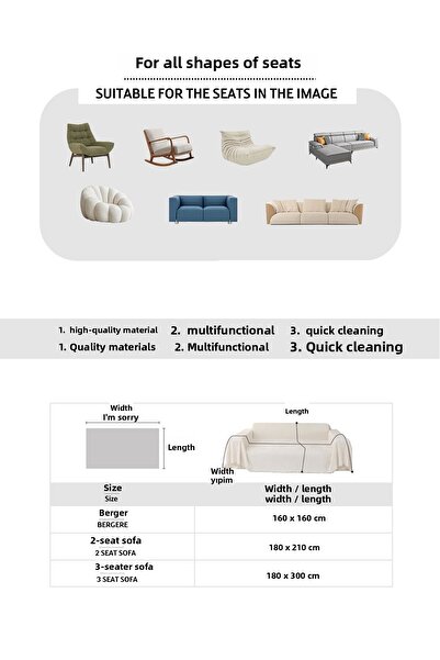 LADYNİL NATURAL BARGEER SEAT COVER SINGLE SOFA CLARET RED 160x160