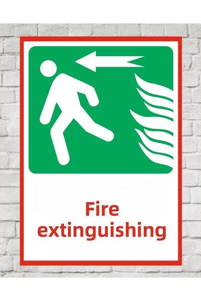 zafrakreklam لوح تسجيل لمنفذ الحريق مقاس 24 × 34 سم