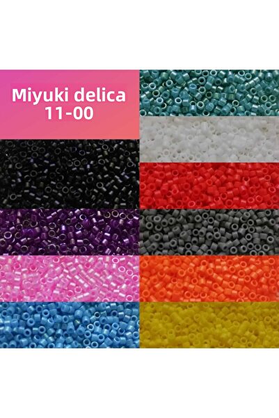 Miyuki Delica 11-00 Set 10 pachete de 2 grame de culori diferite (cu cadou cu ac)
