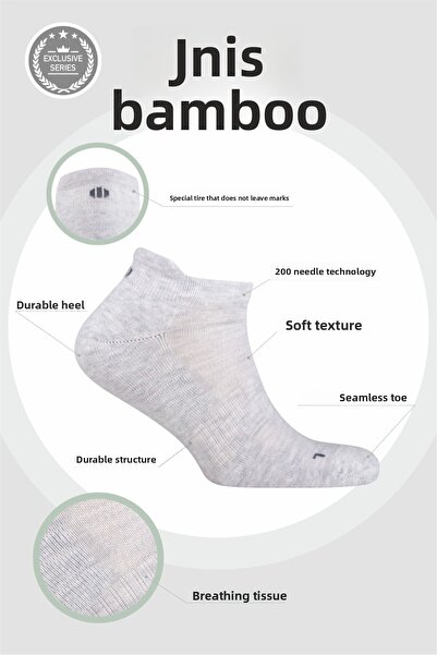 bamboo star Мъжки зимни първокласни чорапи - антибактериални, гъвкави и безшевни, комплект от 6 части