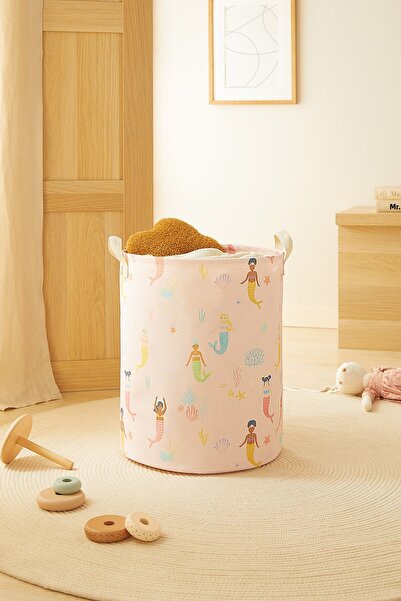 Homewave Πτυσσόμενο καλάθι παιδικού δωματίου Mermaid Dirty Laundry Basket Καλάθι παιχνιδιών 33x40