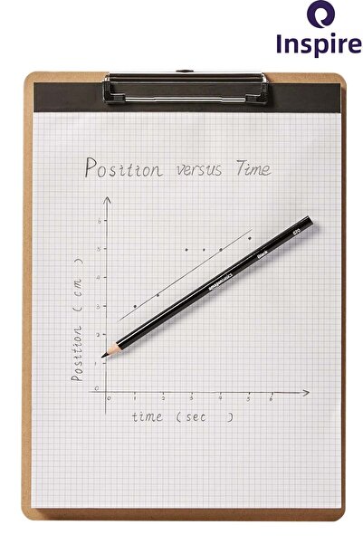 inkspire حافظة وثائق خشبية بدون غطاء مقاس A5 قطعة واحدة من حامل وثائق خشبي مع مشبك ملفات ومسند كتابة