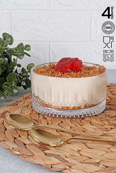 HOMENIVA Elysia Set of 4 Glass Bowl 460 ml