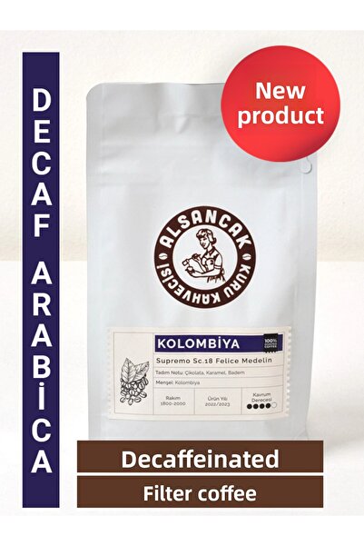 Alsancak Kuru Kahvecisi 1967'den Beri 250 جرام كولومبيا فلتر القهوة بدون كافيين