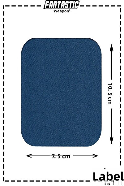 FANTASTIC ARMA Pack of 4 Iron-On Woven Arma Patch for Clothes & Clothes (Blue) Patch Easy Application