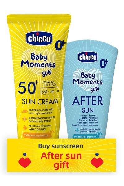 Chicco SPF 50+ 75ml Sunscreen & 150ml After-Sun Cream