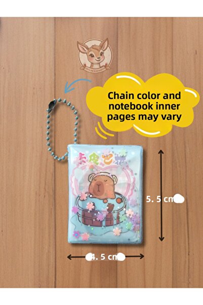 Çınar Kapibara Juicy Glitter Mini Notebook 4.5 cm X 5.5 cm Capybara (Single)